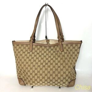 Gucci Brown Monogram Tote Bag